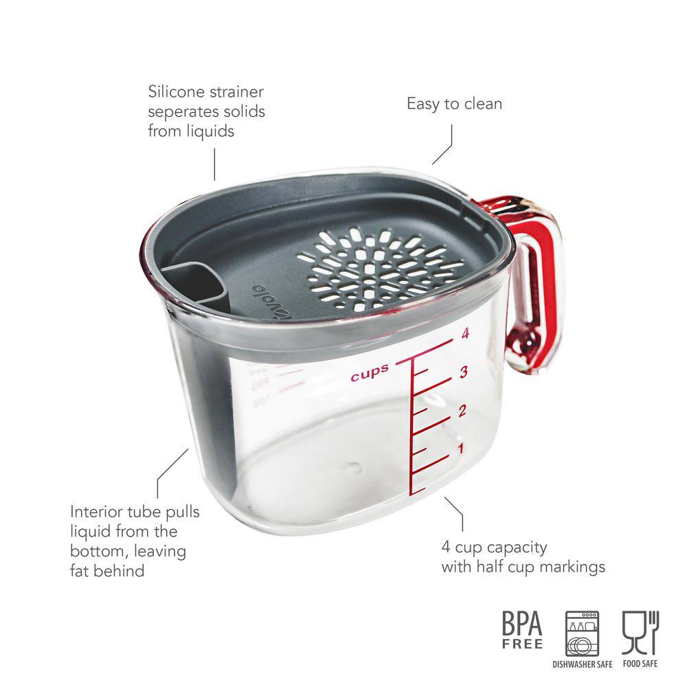 Spectrum Gravy Strainer for Measuring, Pouring and Straining