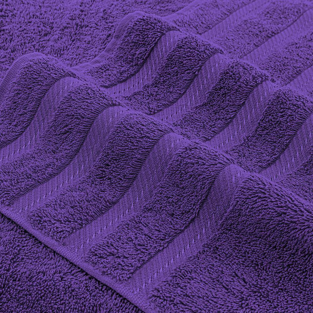 None Bath Towel Set, 4-Piece 100% Turkish Cotton Bath Towels, 27 x 54 in. Super Soft Towels for Bathroom, Purple