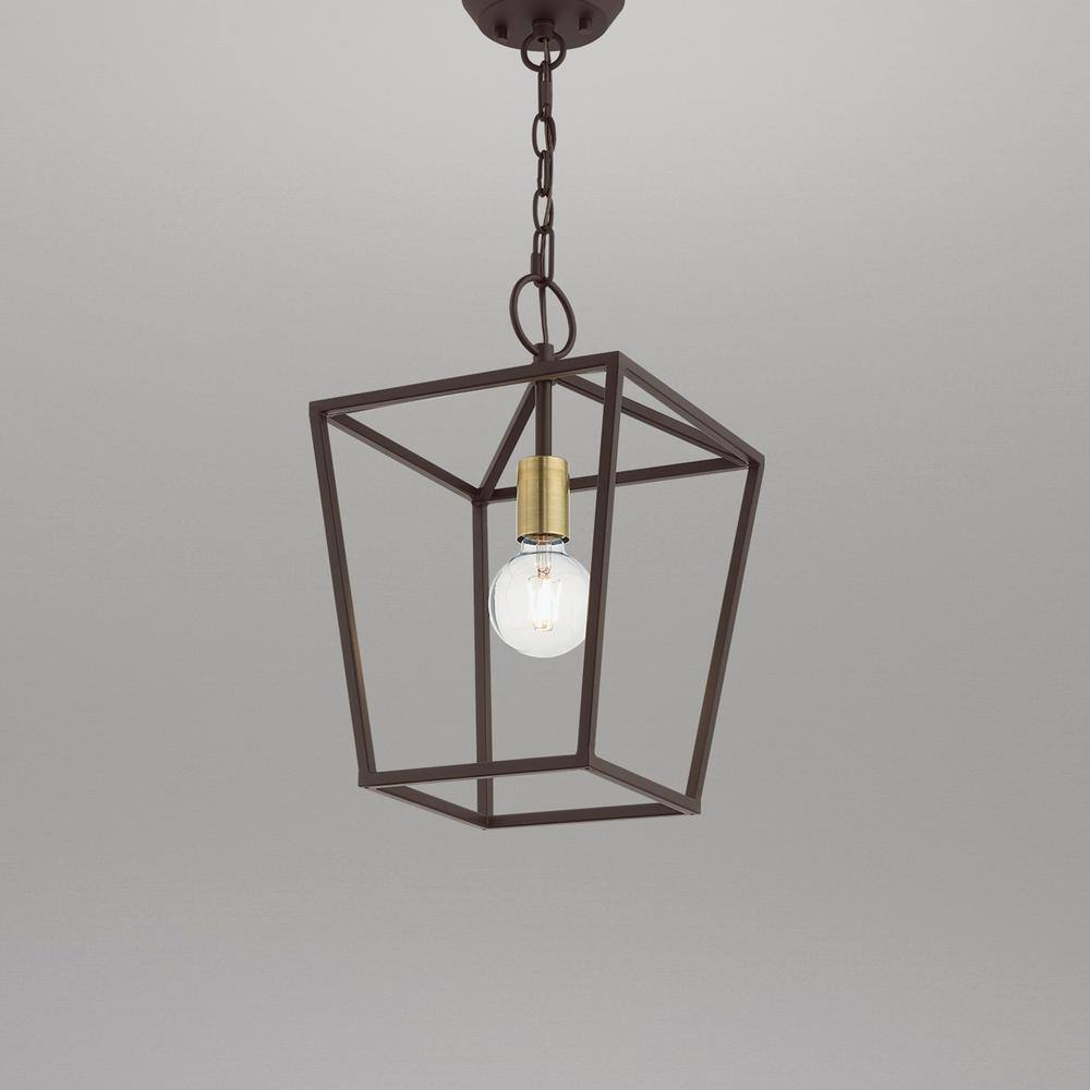 Livex Lighting Devone 1 Light Bronze Convertible Pendant
