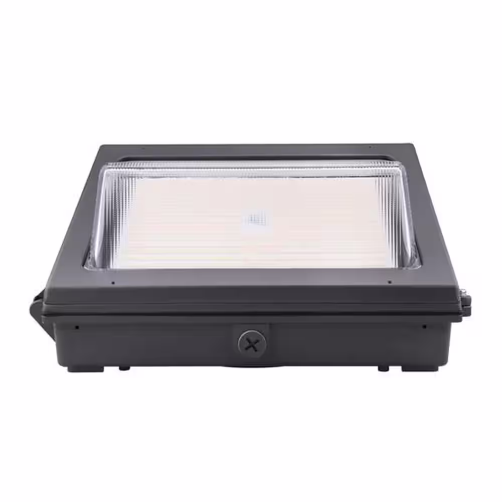 BEYOND LED TECHNOLOGY Rad 60-Watt/50-Watt/40-Watt Equivalent Integrated LED Bronze Traditional Wall Pack Light Adj 5800/8700 LM CCT 5000K