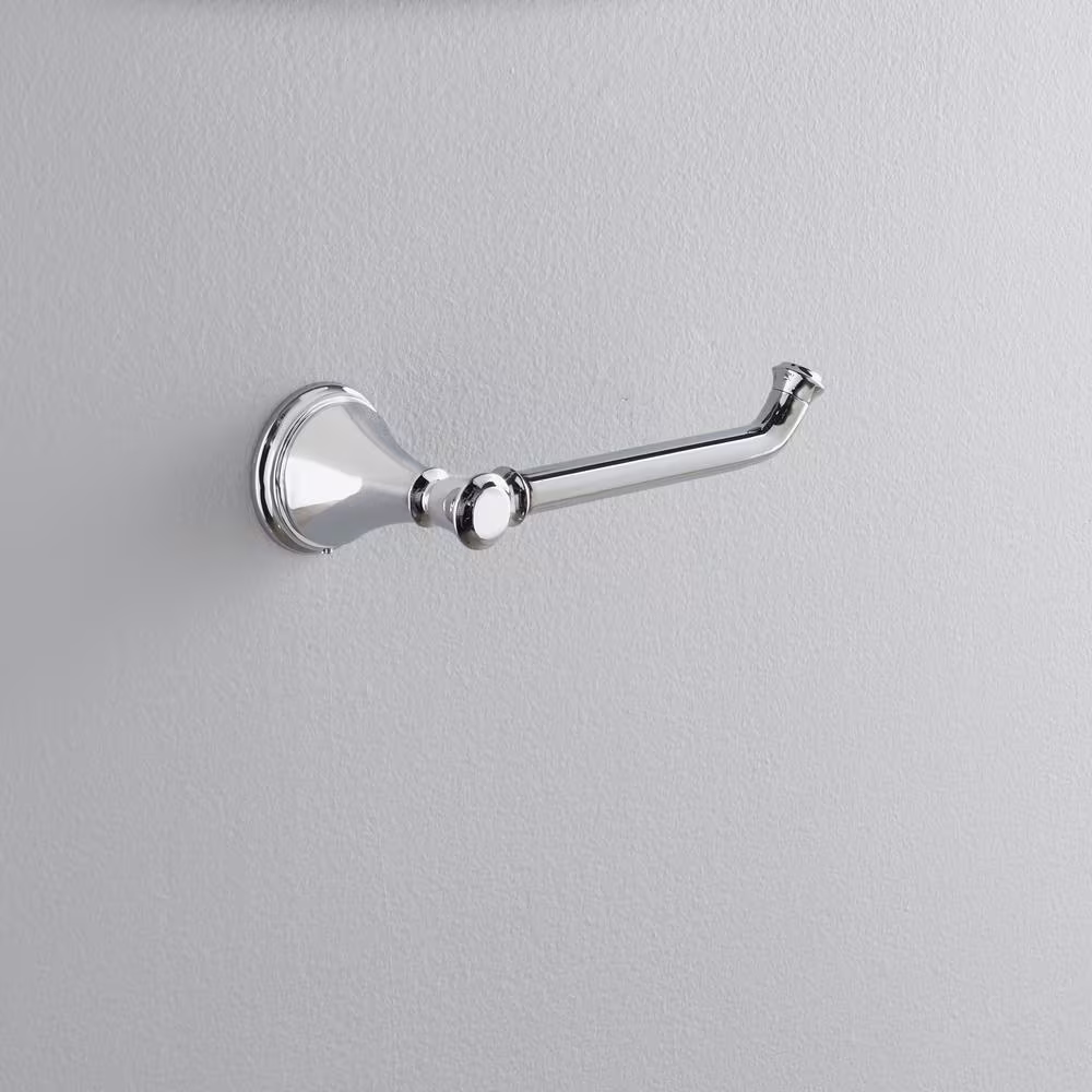 Delta Cassidy Wall Mount Single Post Toilet Paper Holder Bath Hardware Accessory in Polished Chrome