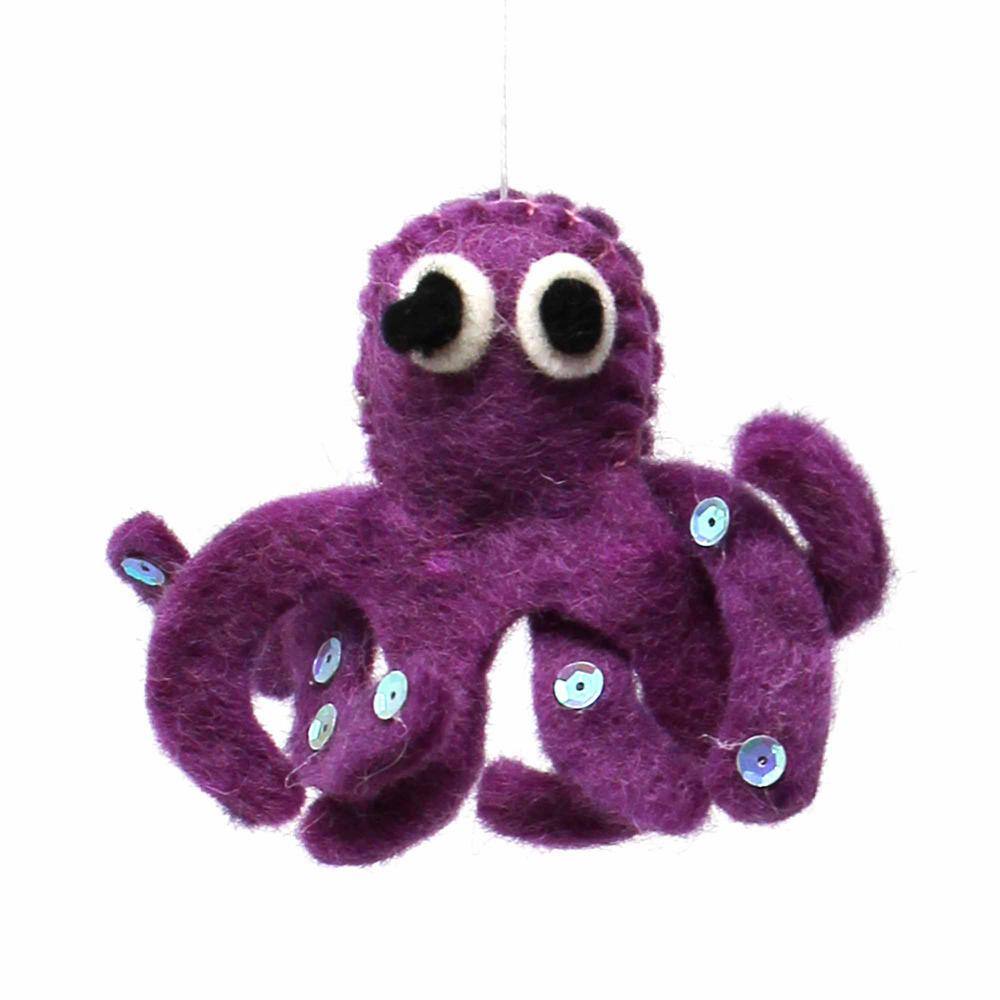 Global Crafts Deep Sea Creatures Baby Nursery Felt Mobile