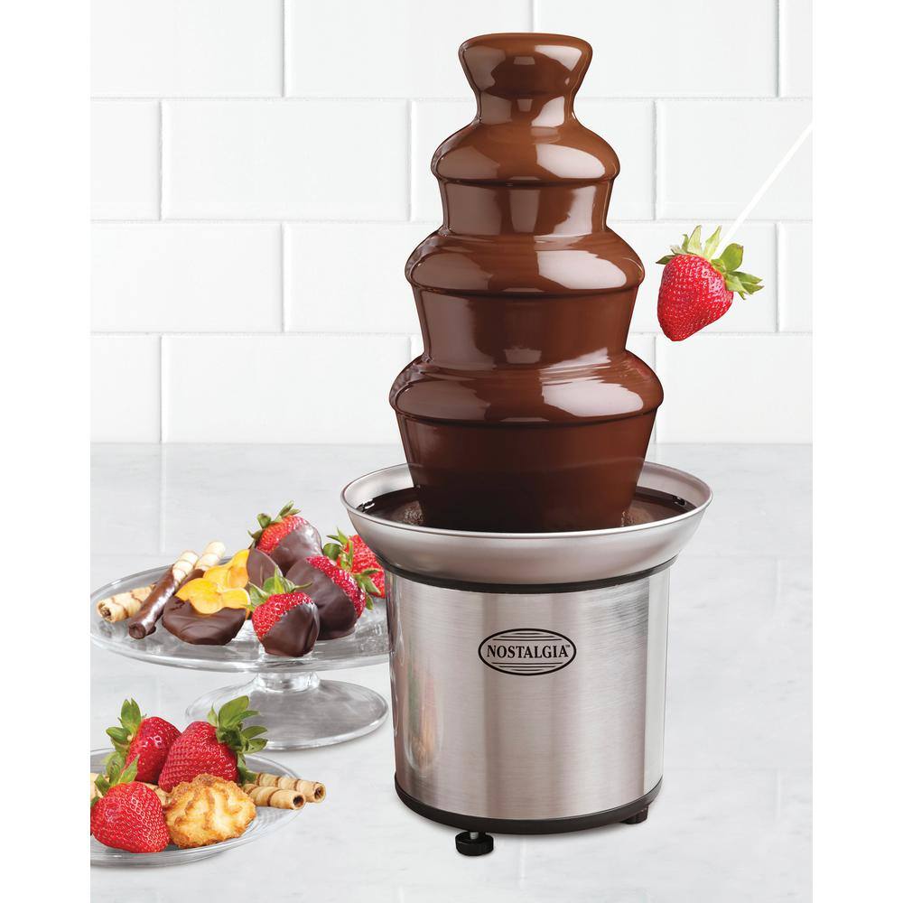 Nostalgia 4-Tier Stainless Steel Chocolate Fountain