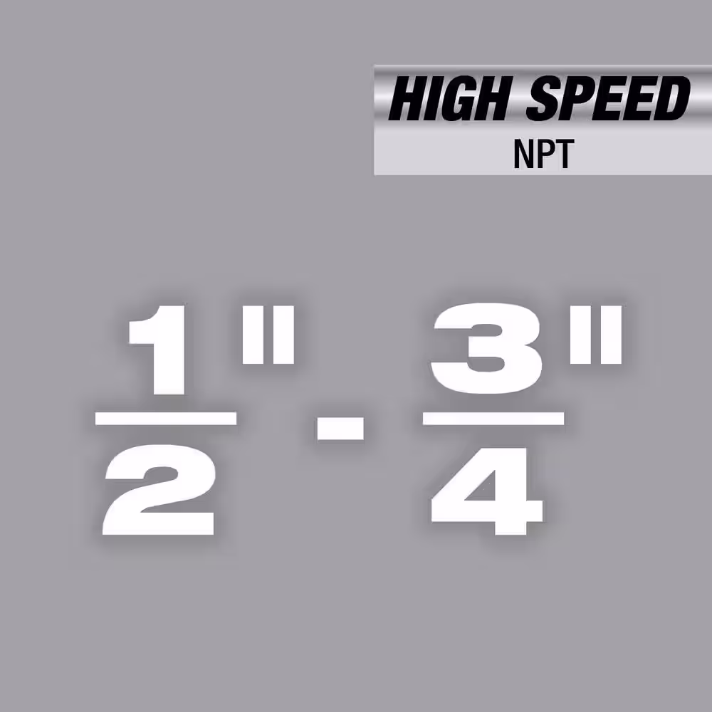 Milwaukee 1/2 in. to 3/4 in. High Speed NPT Universal Pipe Threading Dies