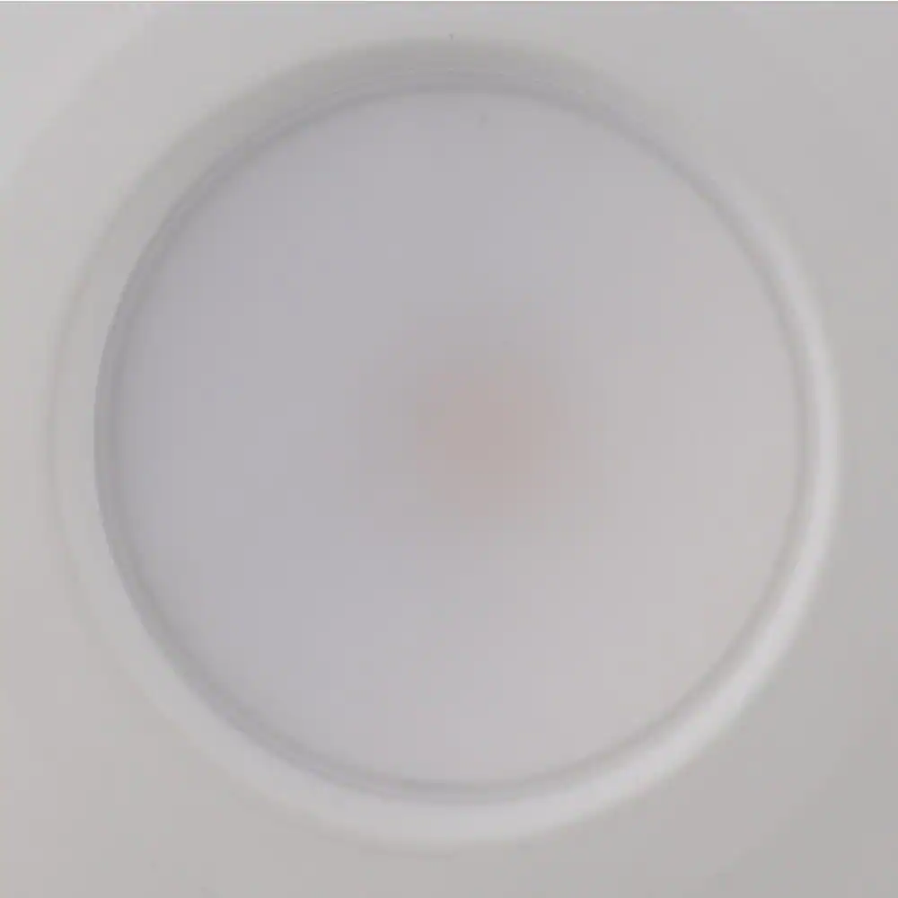 Commercial Electric 5/6 in. New Construction or Remodel Matte White Integrated LED Recessed Light Trim with Color Changing Technology