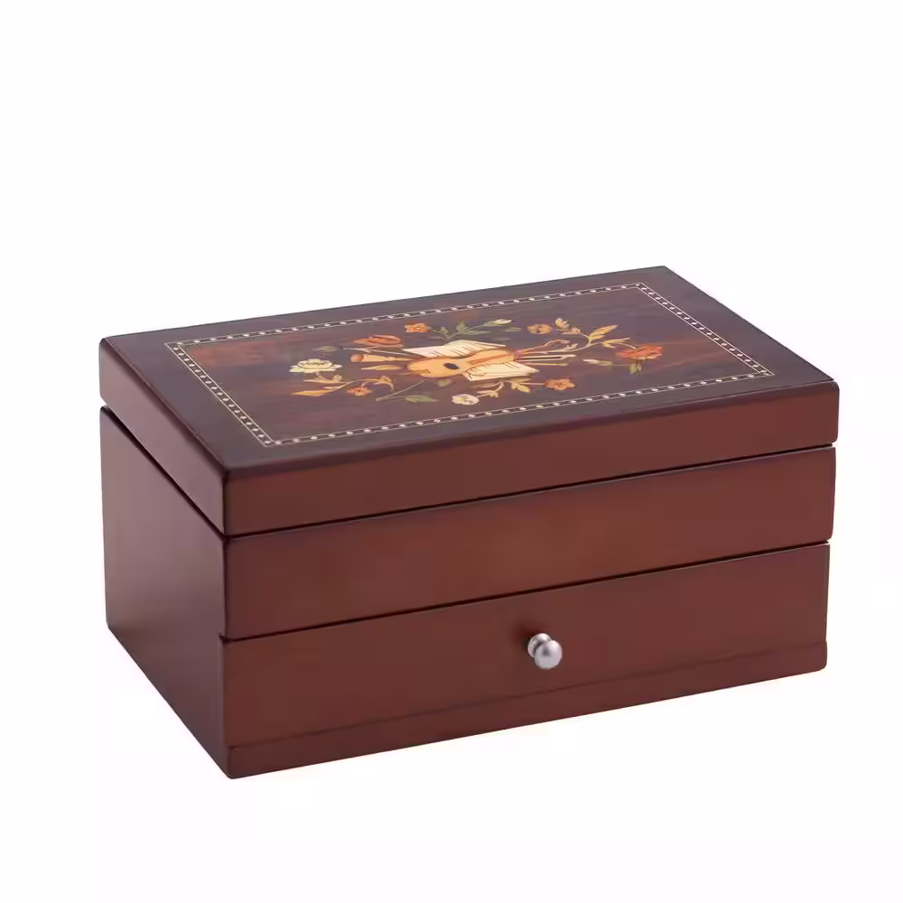 Mele & Co Brynn Walnut Wooden Jewelry Box