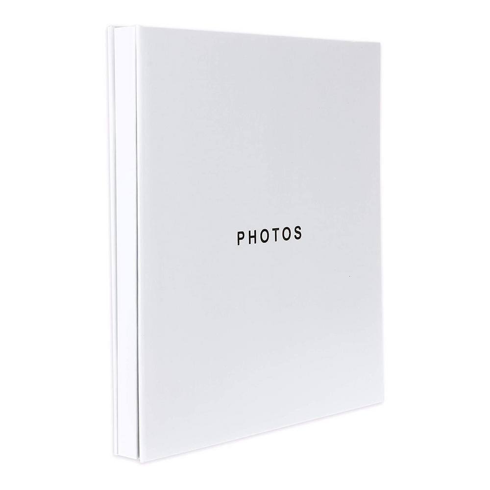 Kiera Grace Jocelyn 4 in. x 6 in. White 400-Pocket Picture Frame Photo Album