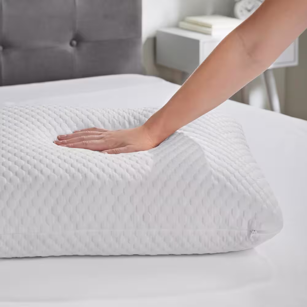 StyleWell Cooling Memory Foam Standard Pillow with Rayon from Bamboo Cover