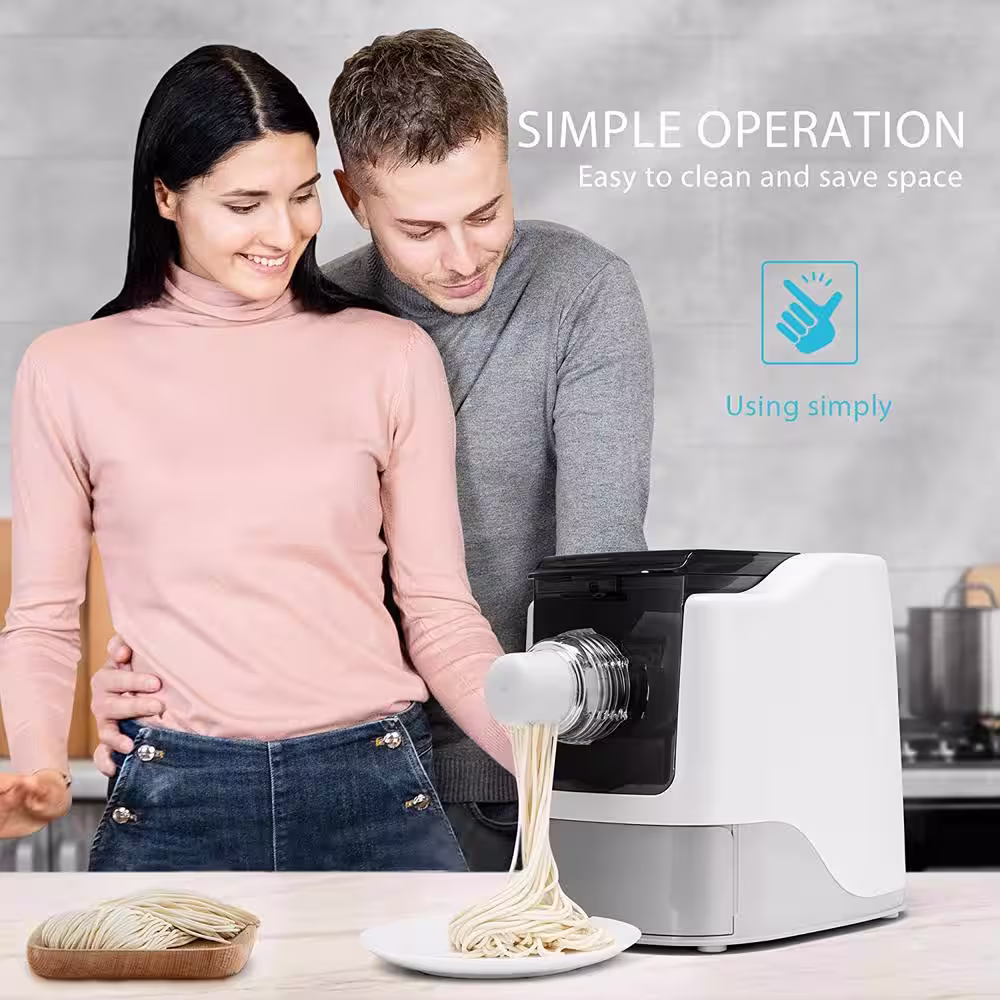VIVOHOME 110V Electric Automatic Pasta Ramen Noodle Maker Machine with 13 Different Shapes