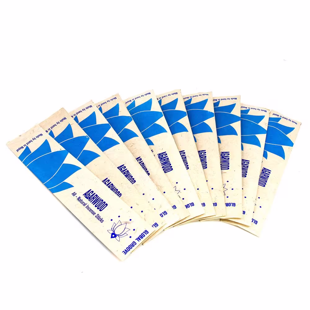 None All-Natural Brown Agarwood Stick Incense (2 Packs)