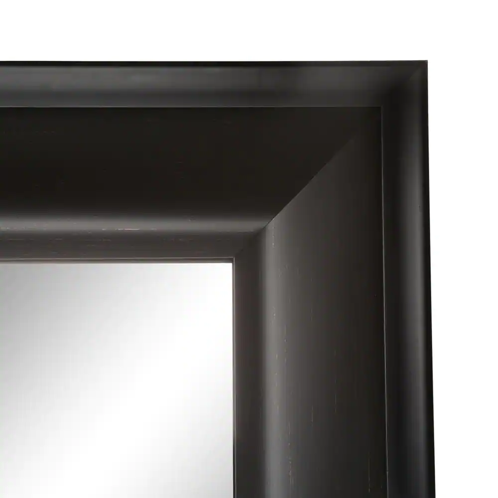 MCS 65 in. x 31 in. Classic Rectangular Framed Dark Espresso Leaning Floor Mirror with Beveled Glass