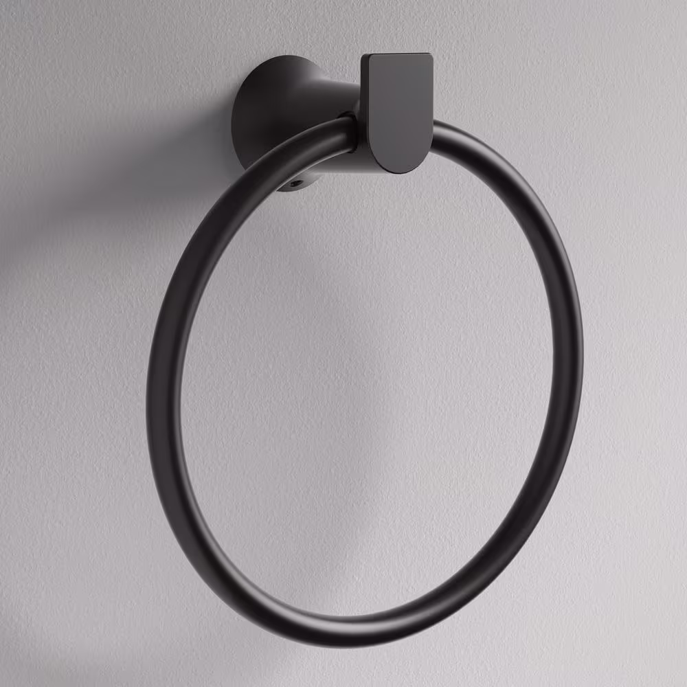 MOEN Genta Towel Ring in Matte Black