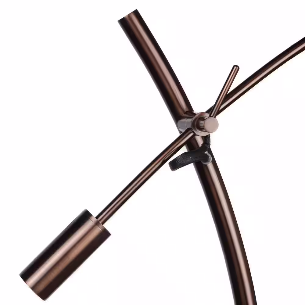 Brightech Grayson 50 in. Bronze LED Arc Floor Lamp with Adjustable Arm