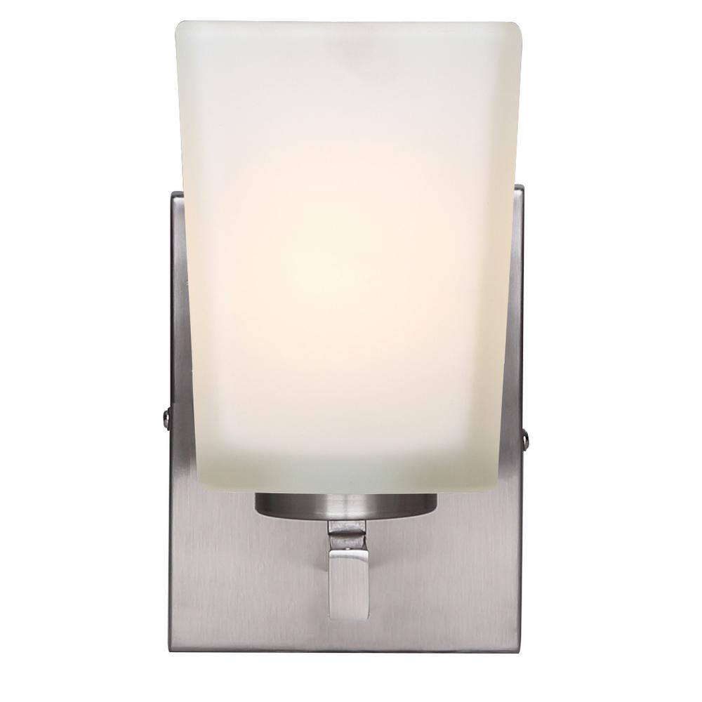 CANARM Hartley 1-Light Brushed Nickel Sconce