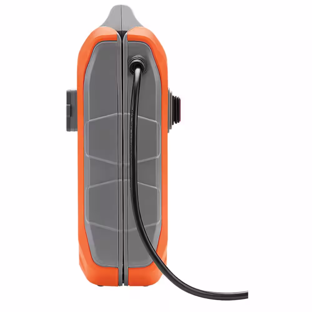 Swanson 9000 Lumens, Corded Foldable LED Standing Work Light with Bluetooth Speaker & 110-Volt Power Outlet