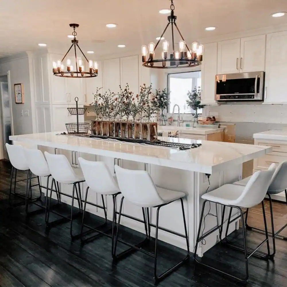 Maxax Bismarck 12 -Light Black Unique Wagon Wheel Chandelier with Wrought Iron Accents