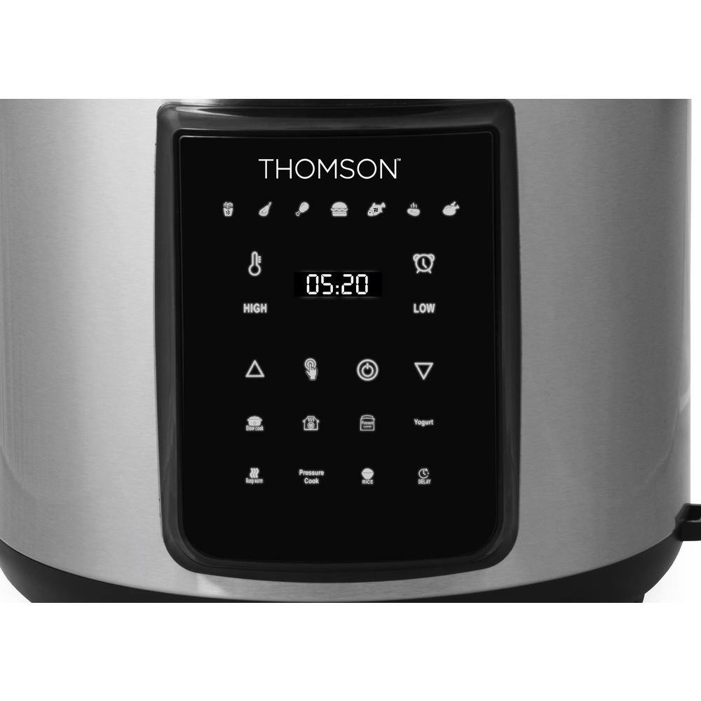 THOMSON 6.3 Qt Stainless Steel Air Fryer with Pressure Cooker