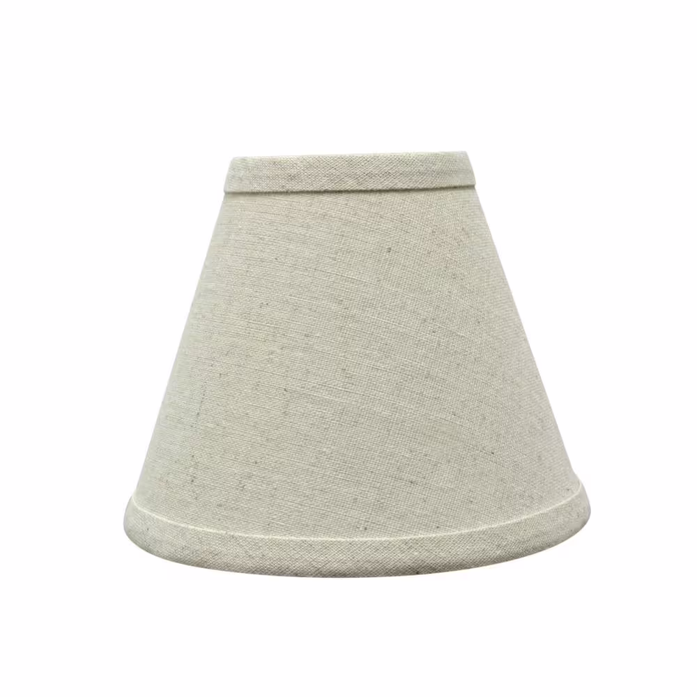 Aspen Creative Corporation 6 in. x 5 in. Oatmeal Hardback Empire Lamp Shade (2-Pack)