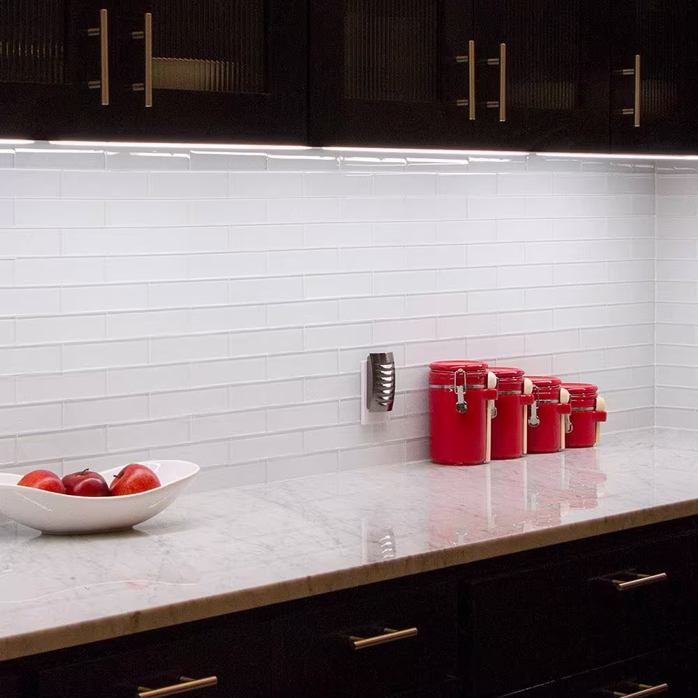 Enbrighten Direct Wire 24 in. LED White Under Cabinet Light (16-Pack)