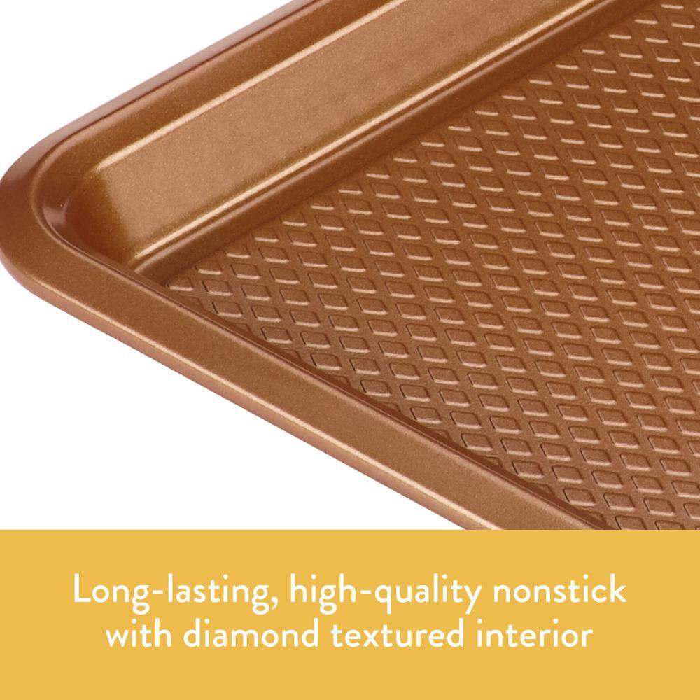 Ayesha Curry Ayesha Bakeware Nonstick Cookie Pan Set, 3-Piece, Copper