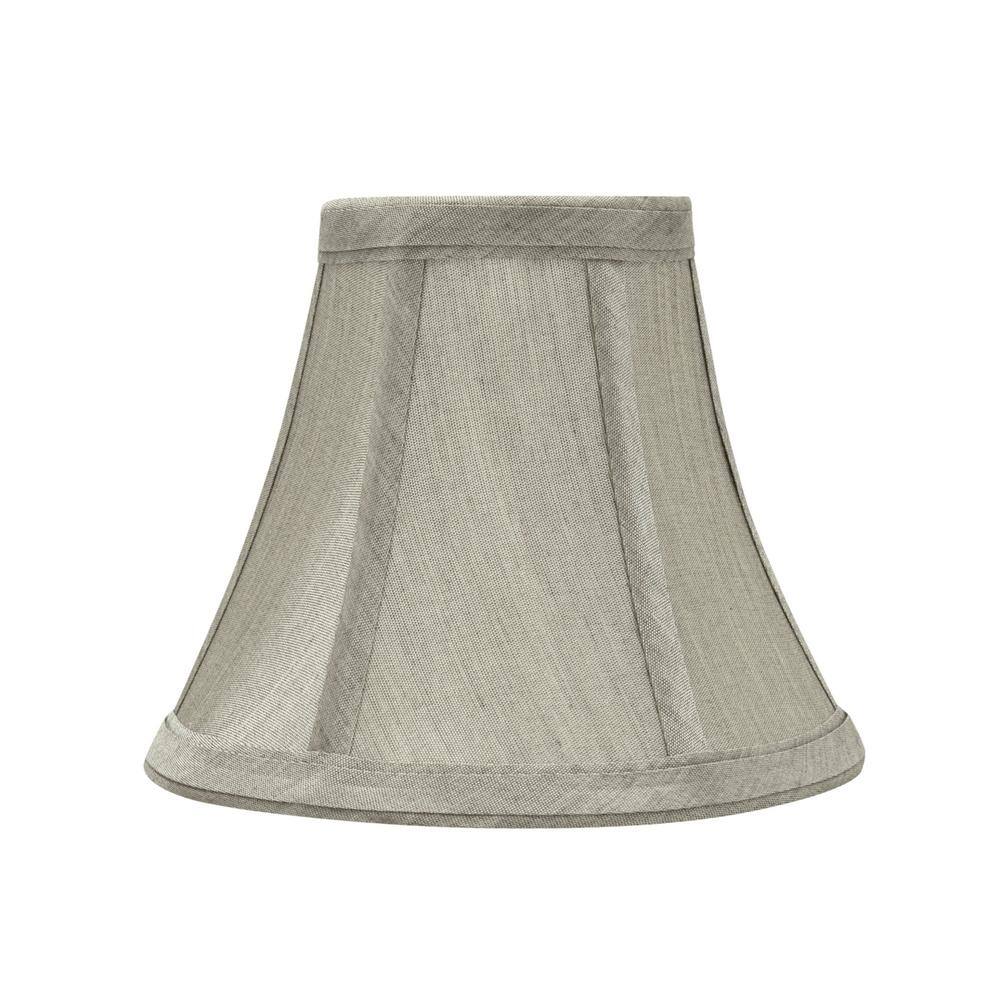 Aspen Creative Corporation 6 in. x 5 in. Grey Bell Lamp Shade (2-Pack)