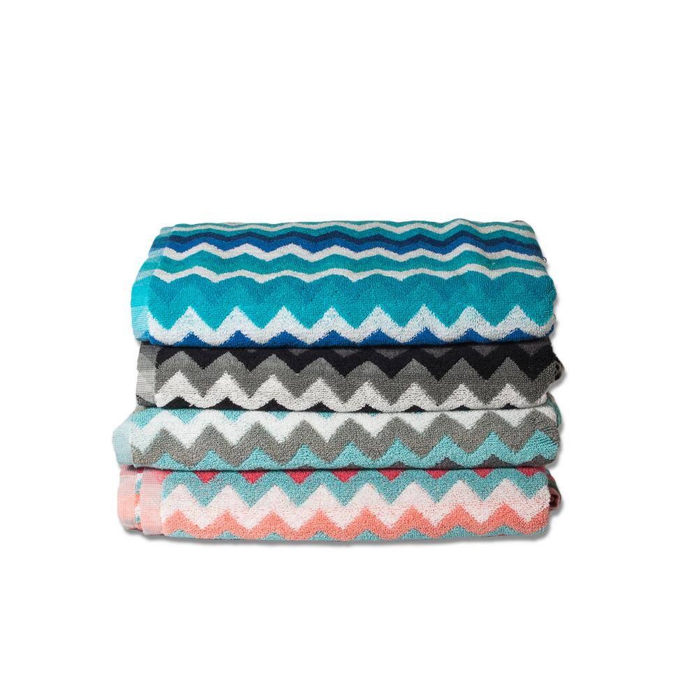 Lintex Zig Zag 6-Piece 100% Cotton Bath Towel Set