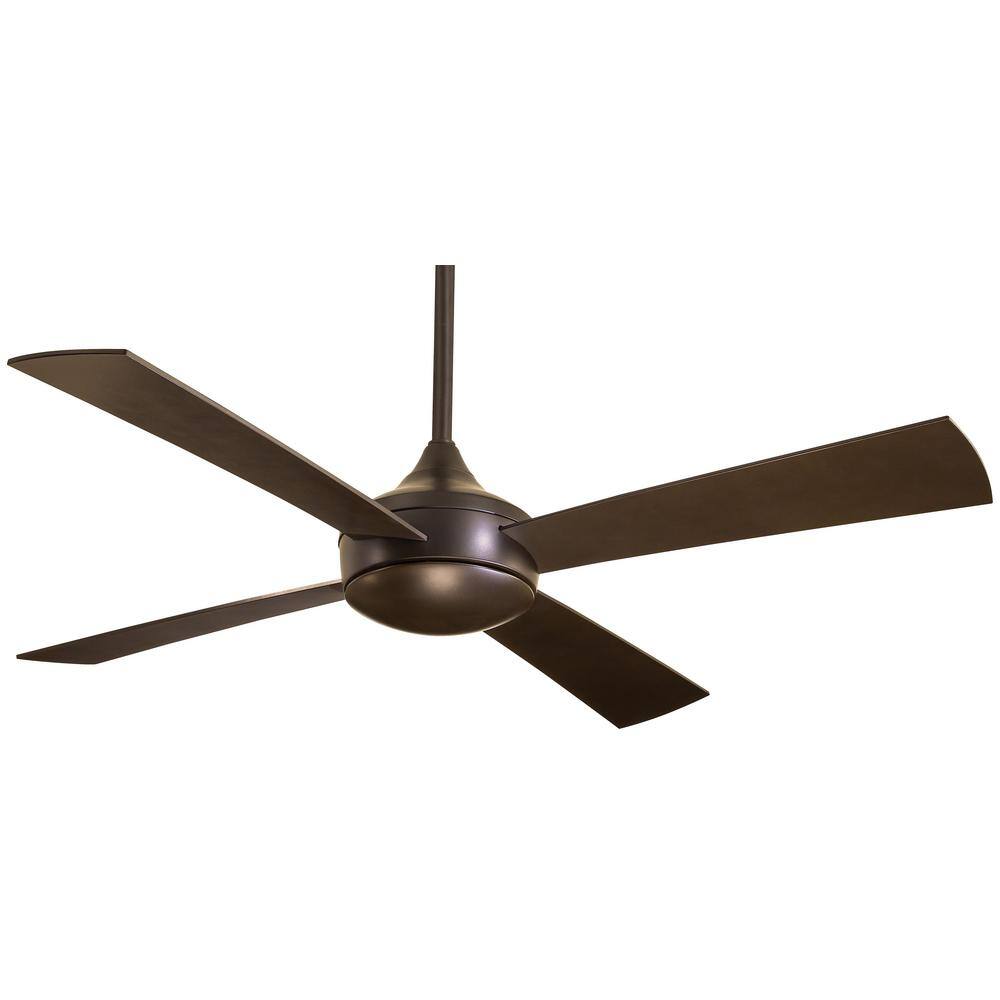 MINKA-AIRE Aluma Wet 52 in. Integrated LED Indoor/Outdoor Oil Rubbed Bronze Ceiling Fan with Remote