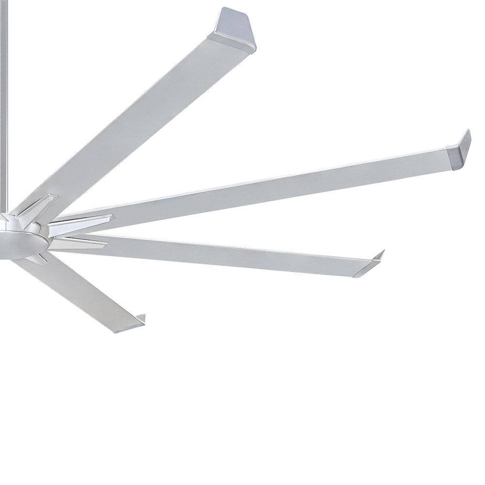 MINKA-AIRE Geant 110 in. LED Indoor/Outdoor Aluminum Finish Ceiling Fan with Light and Remote Control