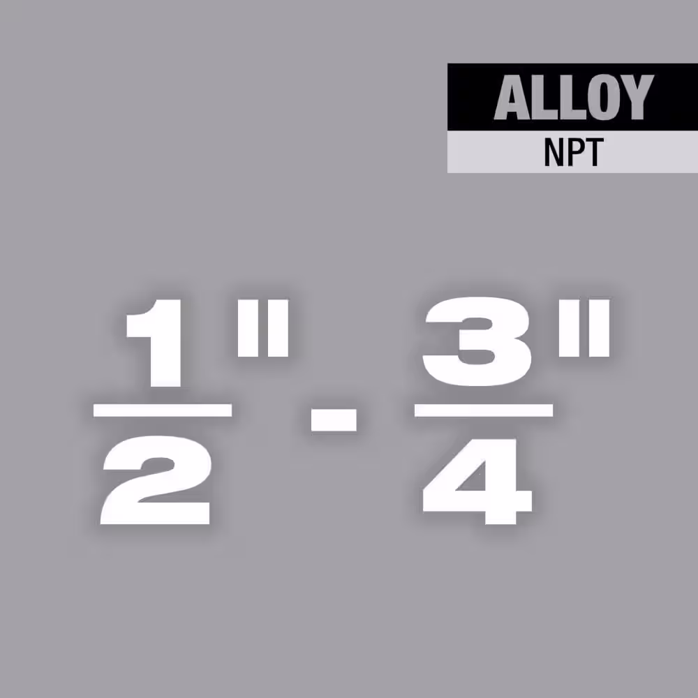 Milwaukee 1/2 in. to 3/4 in. NPT Alloy Universal Pipe Threading Dies