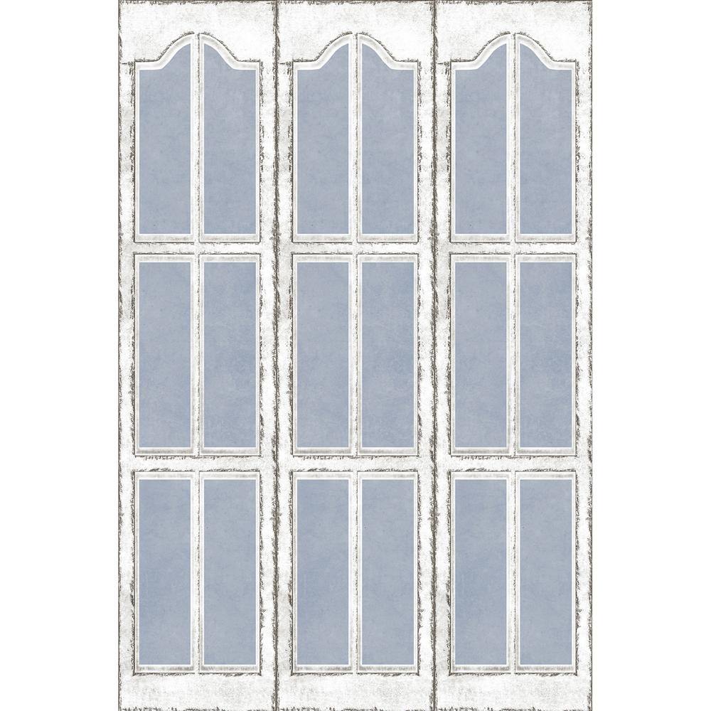 Oriental Furniture Shutters 6 ft. Printed 3-Panel Room Divider