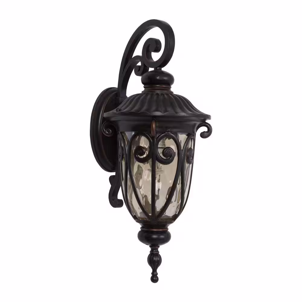 Yosemite Home Decor Viviana Collection 1-Light Oil-Rubbed Bronze Outdoor Wall Lantern Sconce