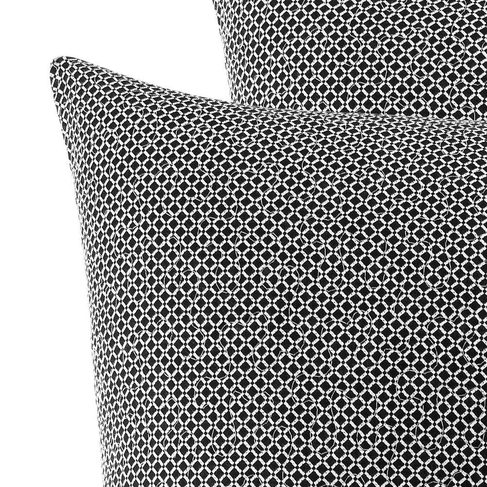 Laura Ashley Amberley 1-Piece Black Cotton European Sham