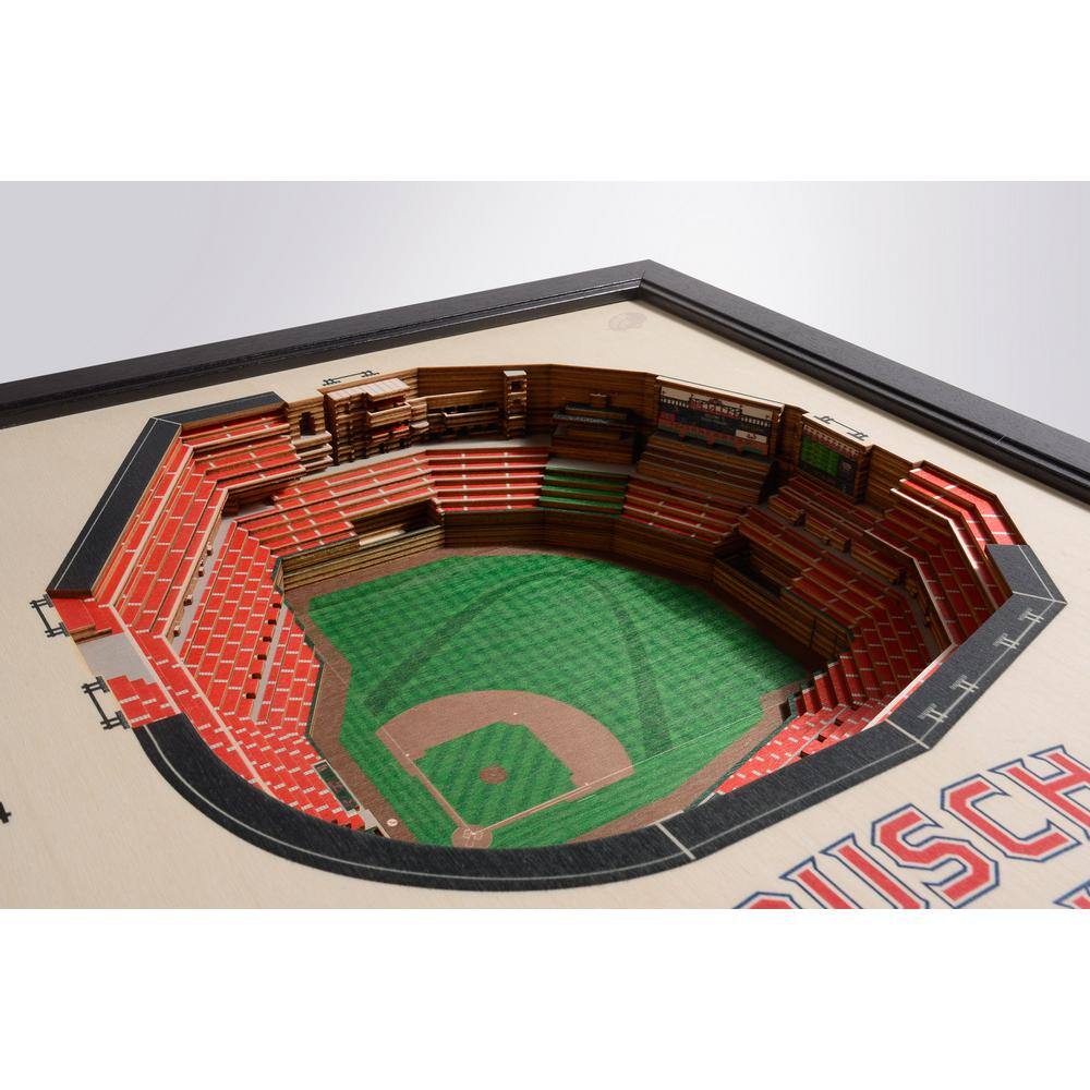 YouTheFan MLB St. Louis Cardinals 25 Layer Stadiumviews 3D Wooden Wall Art