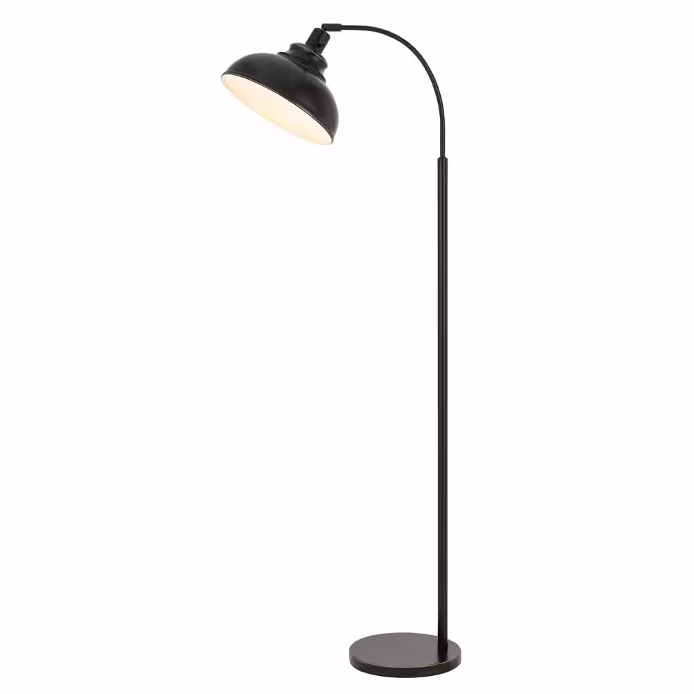 CAL Lighting Dijon 61 in. Dark Bronze Metal Indoor Floor Lamp with Adjustable Head