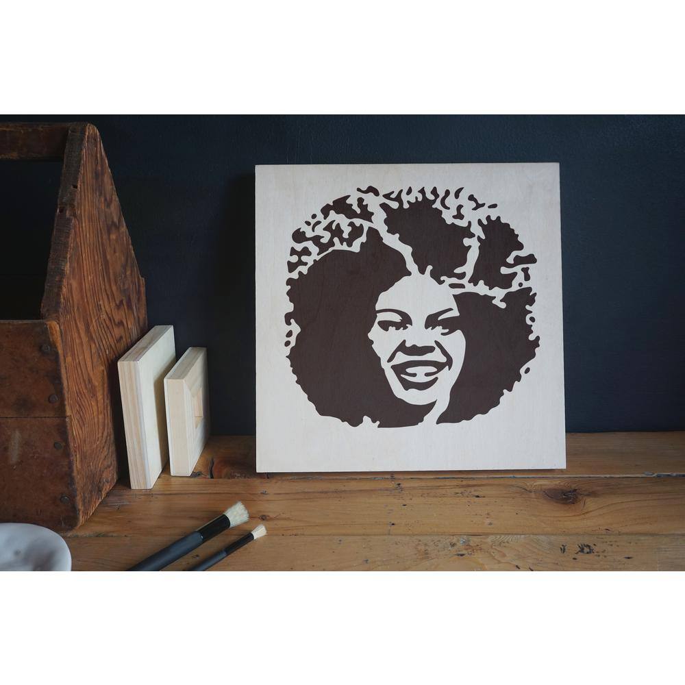 Stencil1 Afro Girl Stencil