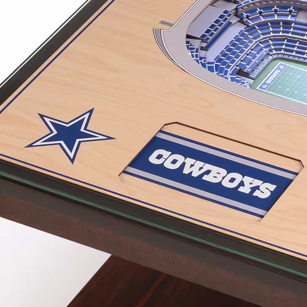 YouTheFan NFL Dallas Cowboys 25-Layer StadiumViews Lighted End Table - AT&T Stadium