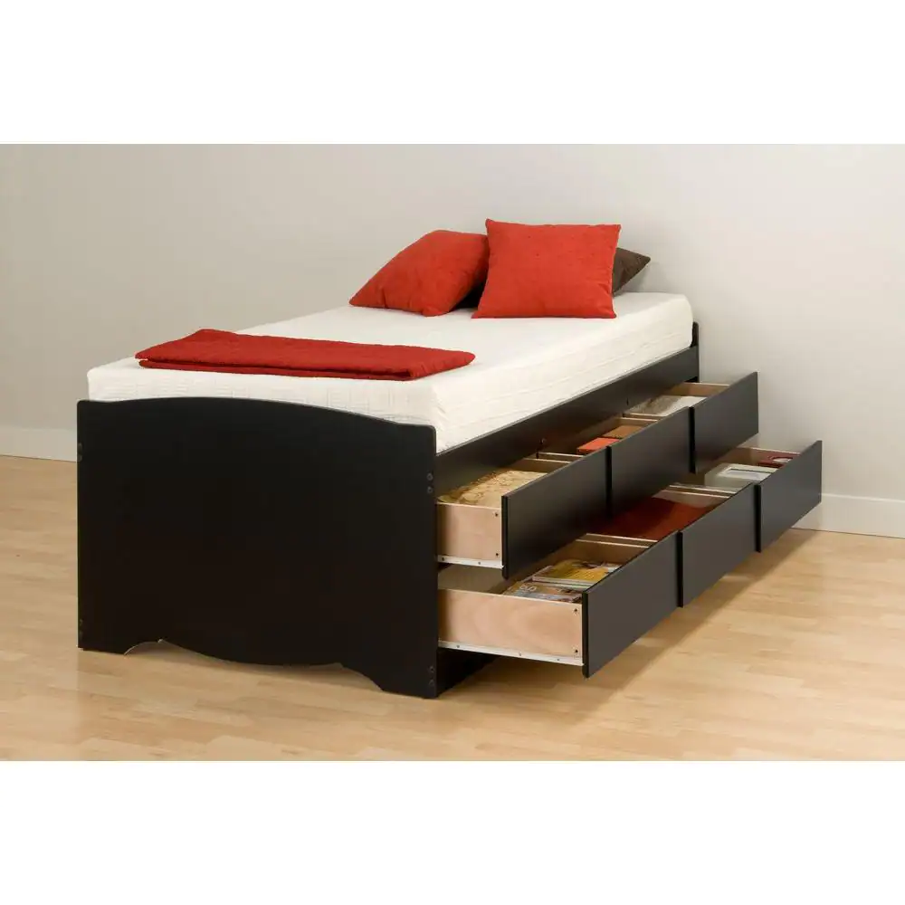 Prepac Sonoma Twin Wood Storage Bed
