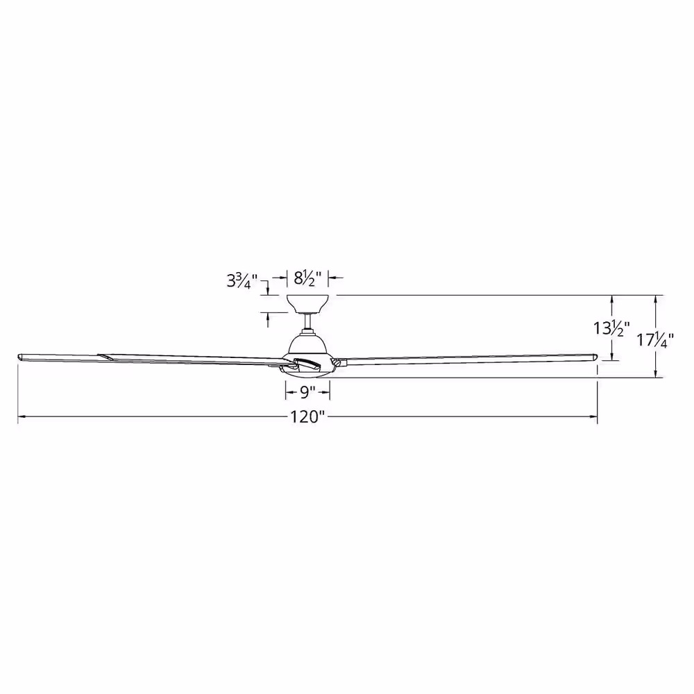 Modern Forms Hydra 120 in. LED Indoor/Outdoor Bronze 8-Blade Smart Ceiling Fan with 3000K Light Kit and Wall Control