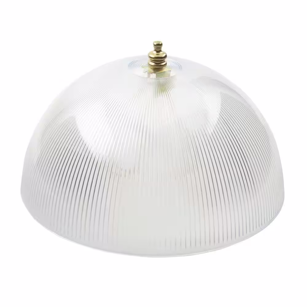 Westinghouse 4-3/4 in. Acrylic Prismatic Dome Clip-On Shade with 8 in. Width