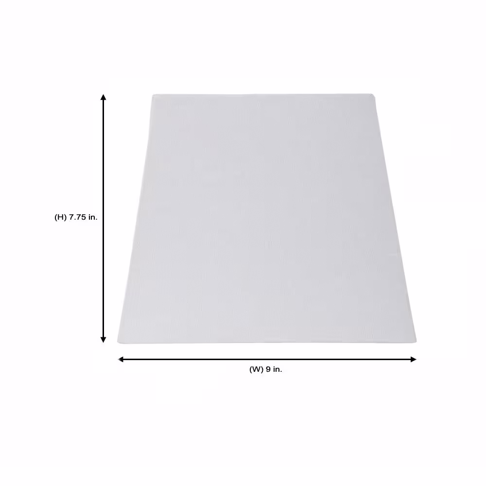 Hampton Bay Mix and Match 9 in. L x 7.75 in H White Square Accent Shade