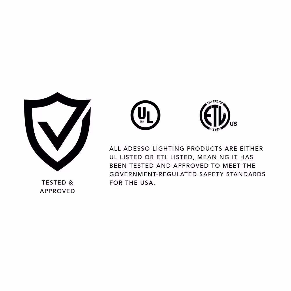 Adesso Prospect 56 in. Black LED Floor Lamp