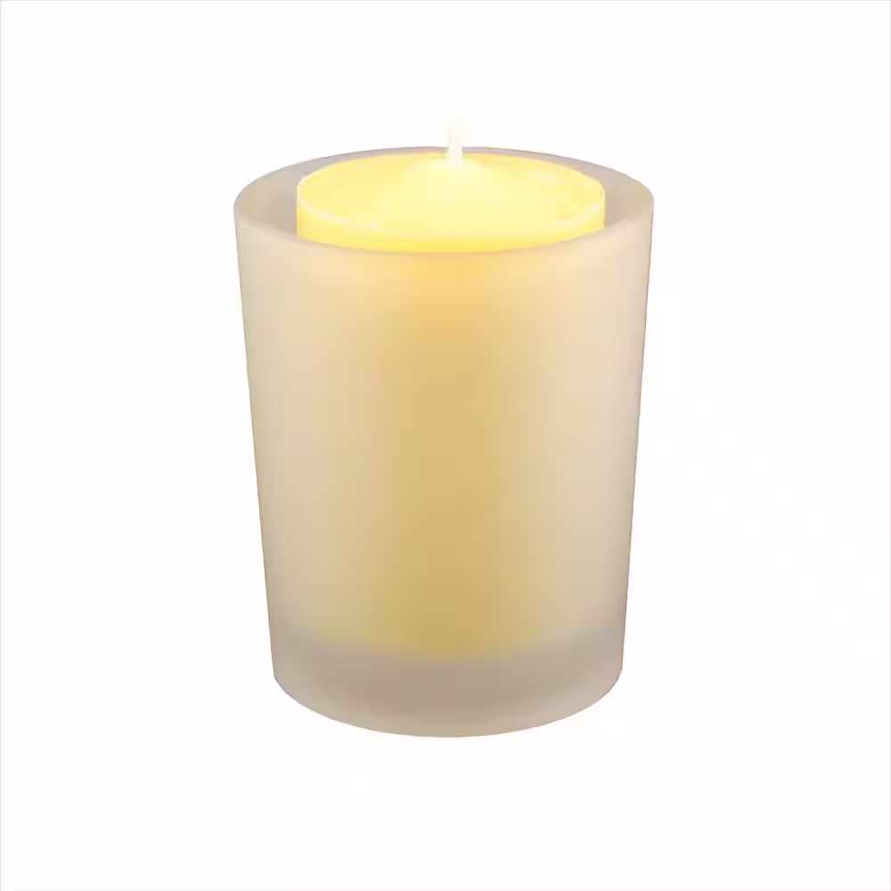 LUMABASE 12 Citronella Candles (15 Hours) in Frosted Glass Votives