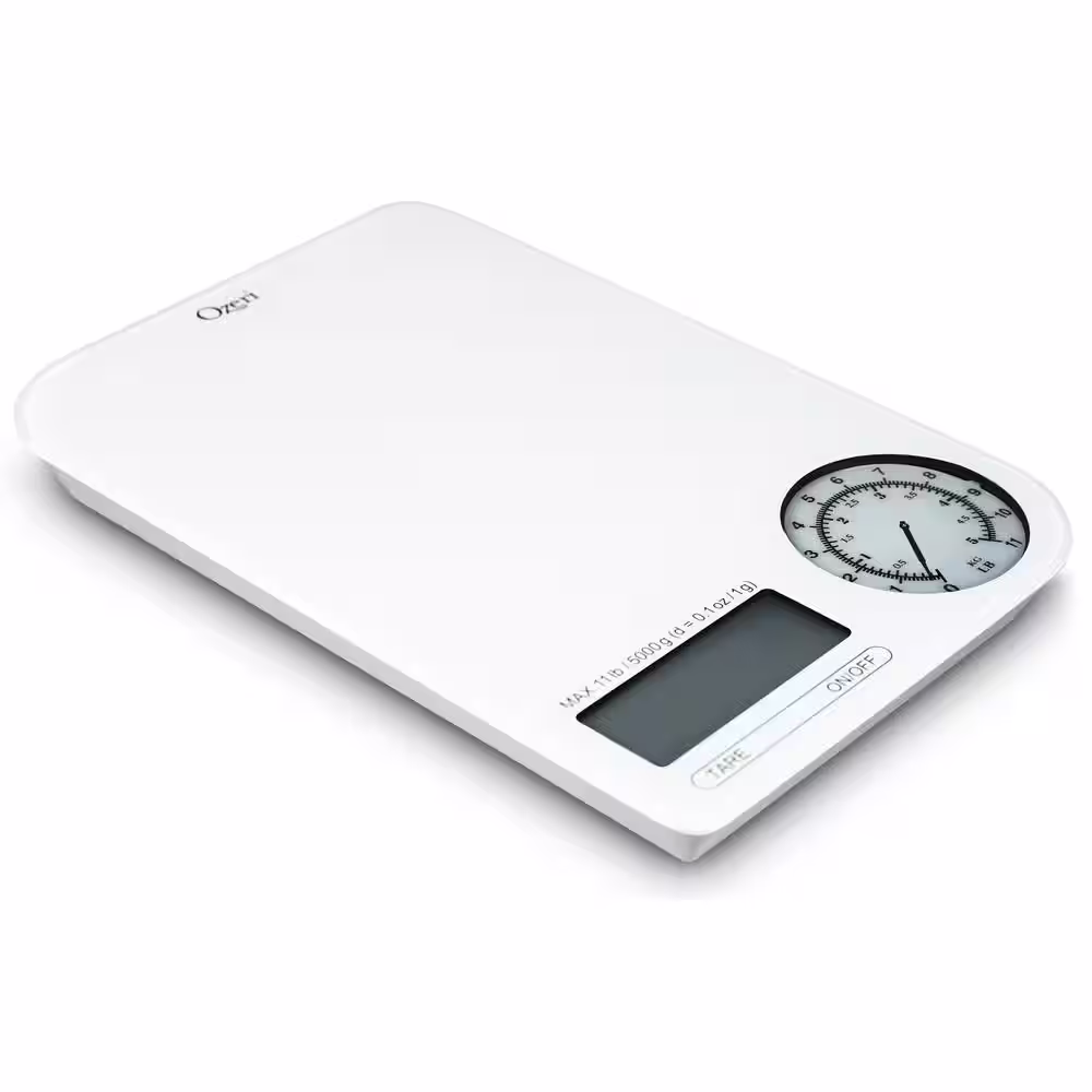 Ozeri Rev Digital Kitchen Scale with Electro-Mechanical Weight Dial
