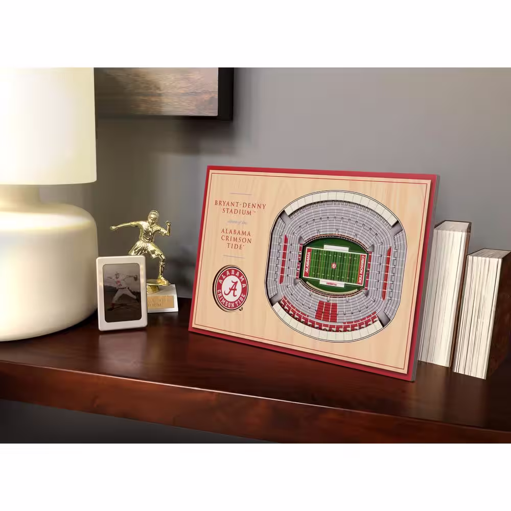 YouTheFan NCAA Alabama Crimson Tide 3D StadiumViews Desktop Display - Bryant-Denny Stadium