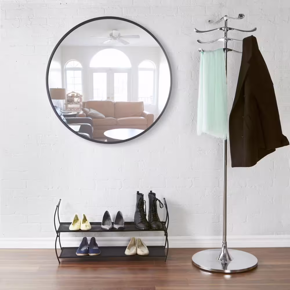 Umbra HUB Contemporary Mirror Black (37 in. H x 37 in. W)