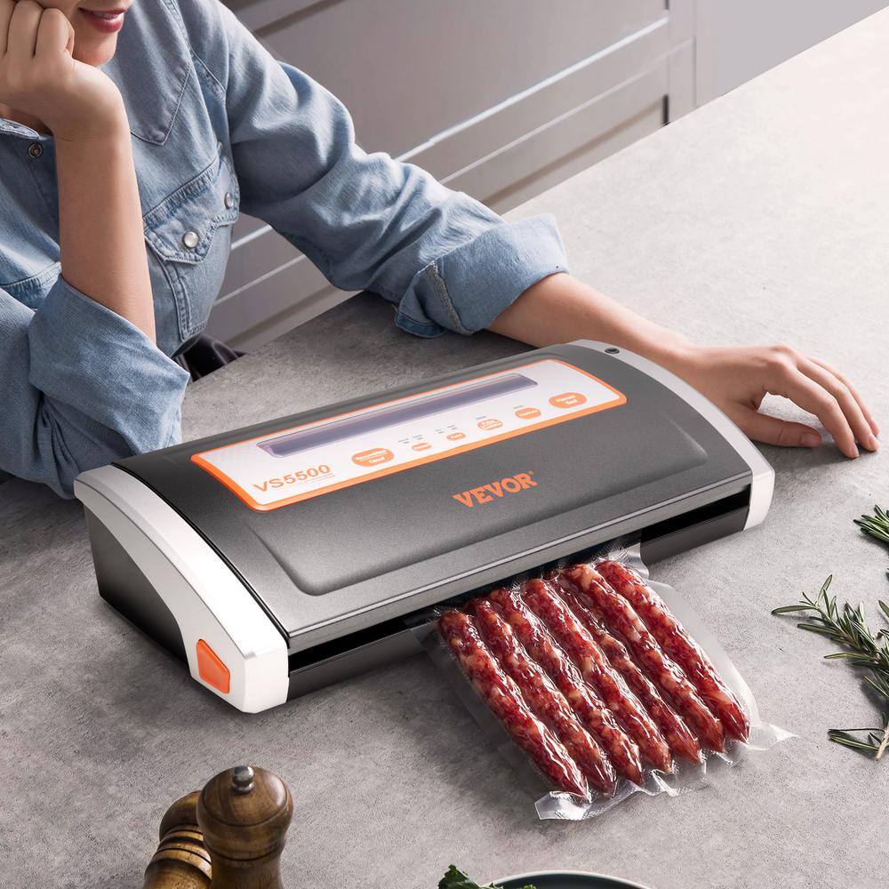 VEVOR Food Vacuum Sealer Machine 80 Kpa Automatic and Manual Seal Machine Multifunctional for Dry and Moist Food Storage