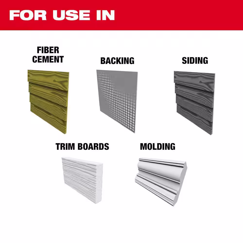 Milwaukee 6-1/2 in. x 4 TPI Carbide Fiber Cement Track Saw Blade (1-Pack)