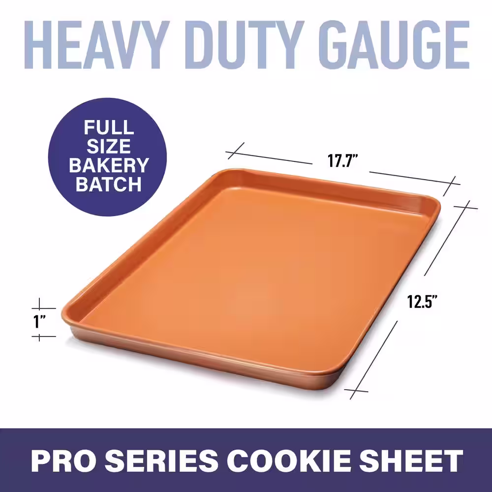 Gotham Steel 12 in. x 17 in. Aluminum Ti-Ceramic Non-Stick Baking Sheet