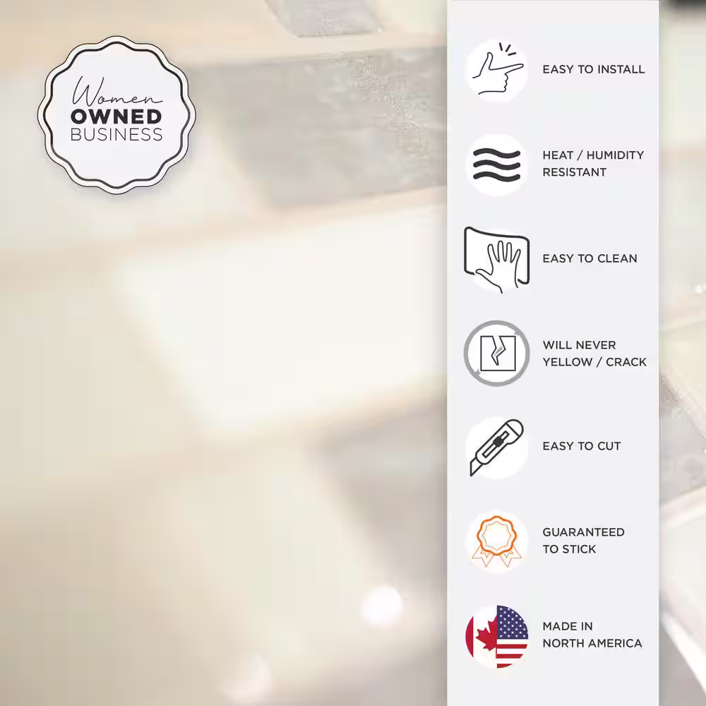 smart tiles Crescendo Ciotta Taupe 9.73 in. x 9.36 in. Vinyl Peel and Stick Tile (2.37 sq. ft./ 4-pack)