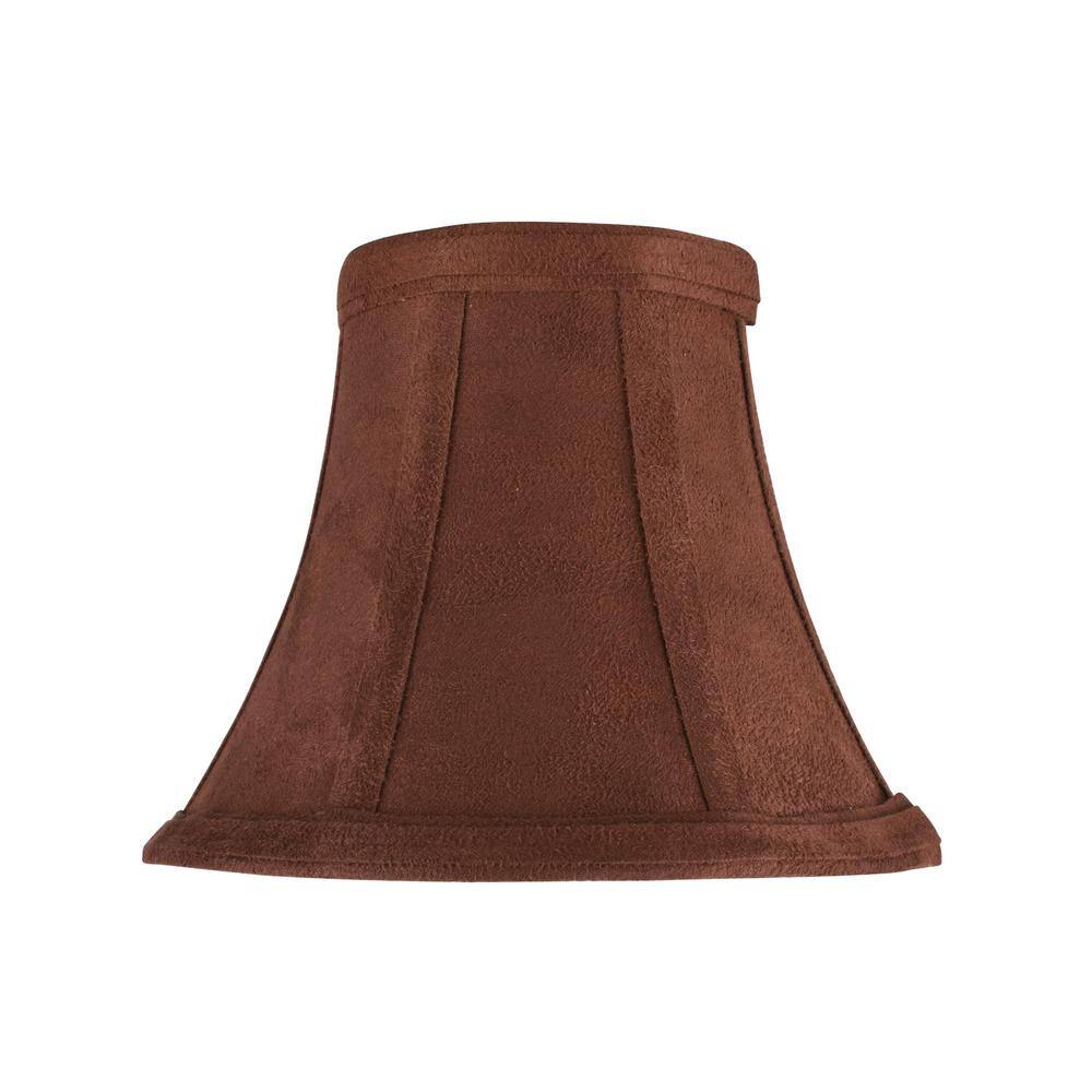 Aspen Creative Corporation 6 in. x 5 in. Dark Brown Bell Lamp Shade (6-Pack)